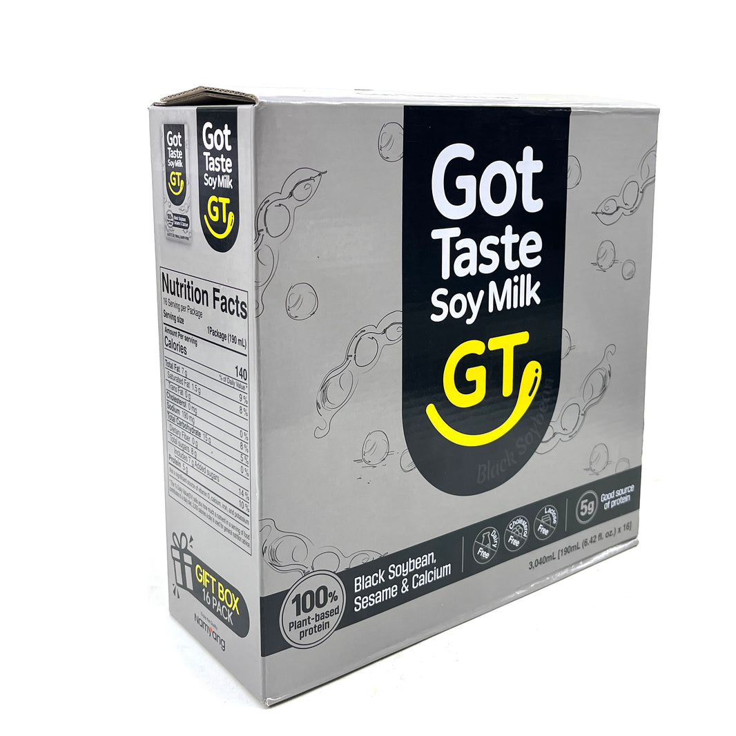 [Namyang] Delicious Soy Milk GT - Black Bean, Sesame w. Calcium / 남양 맛있는 두유 GT 검은콩, 깨 칼슘 (16pk/Box)