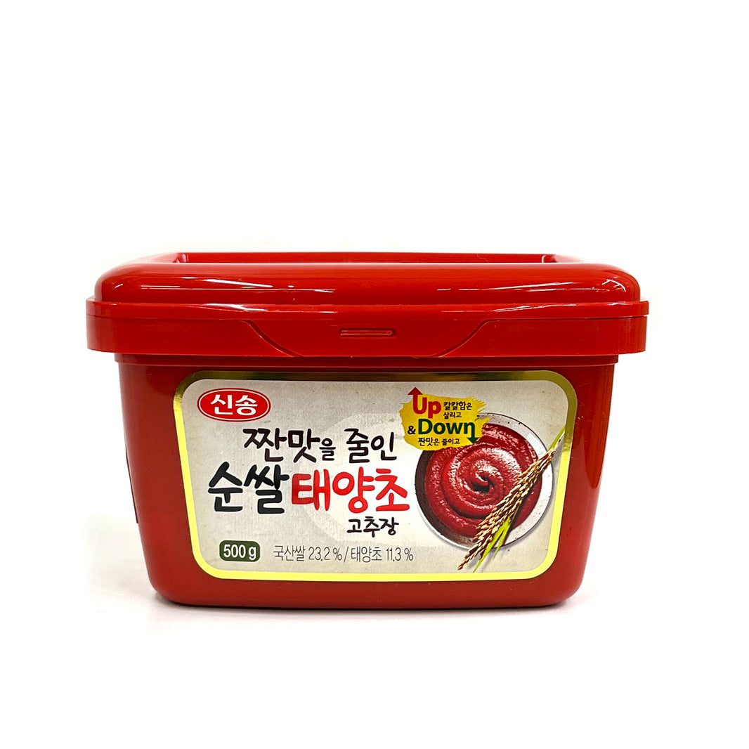 [Sinsong] Reduced Sodium Gochujang  / 신송 짠맛을 줄인 순쌀 태양초 고추장 (500g)