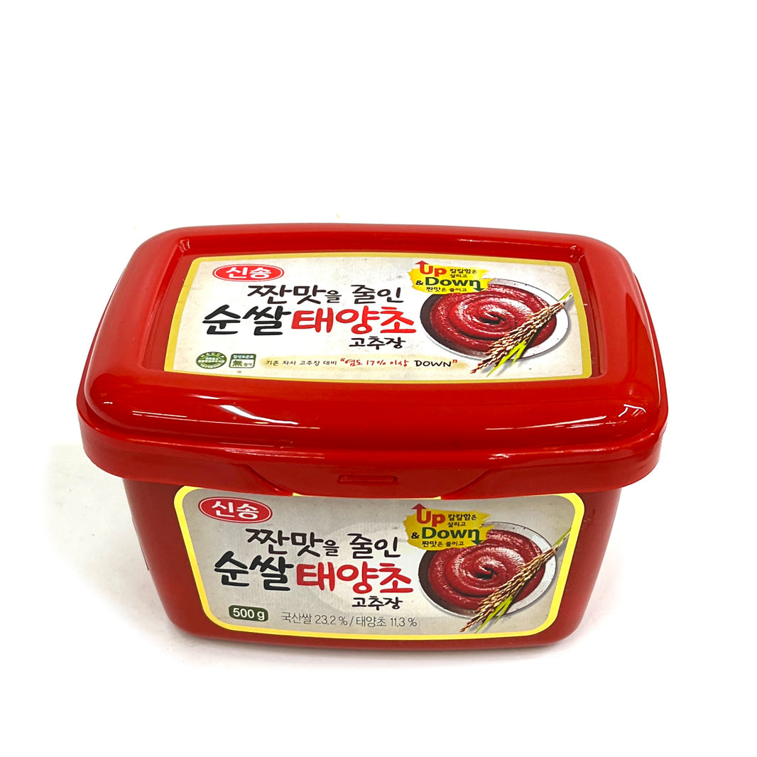 [Sinsong] Reduced Sodium Gochujang  / 신송 짠맛을 줄인 순쌀 태양초 고추장 (500g)