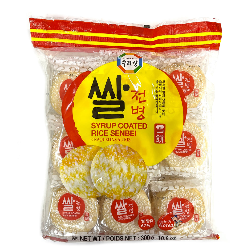 [Surasang] Syrup Coated Rice Senbai Cracker / 수라상 쌀 전병 쌀과자 (300g)