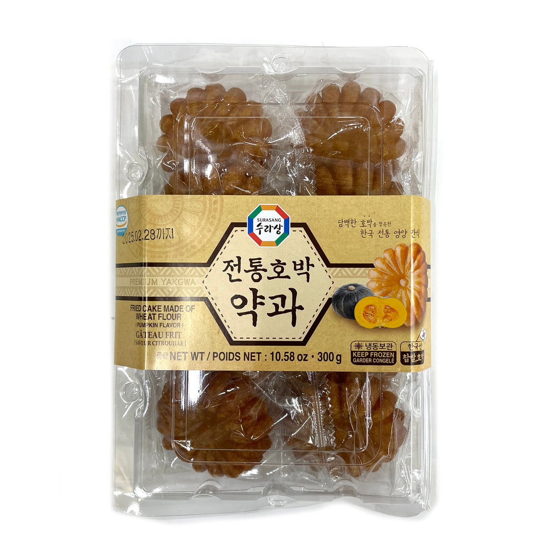 [Surasang] Fried Cake Made of Wheat Flour Pumpkin Yakgwa / 수라상 전통 호박 약과 (300g)