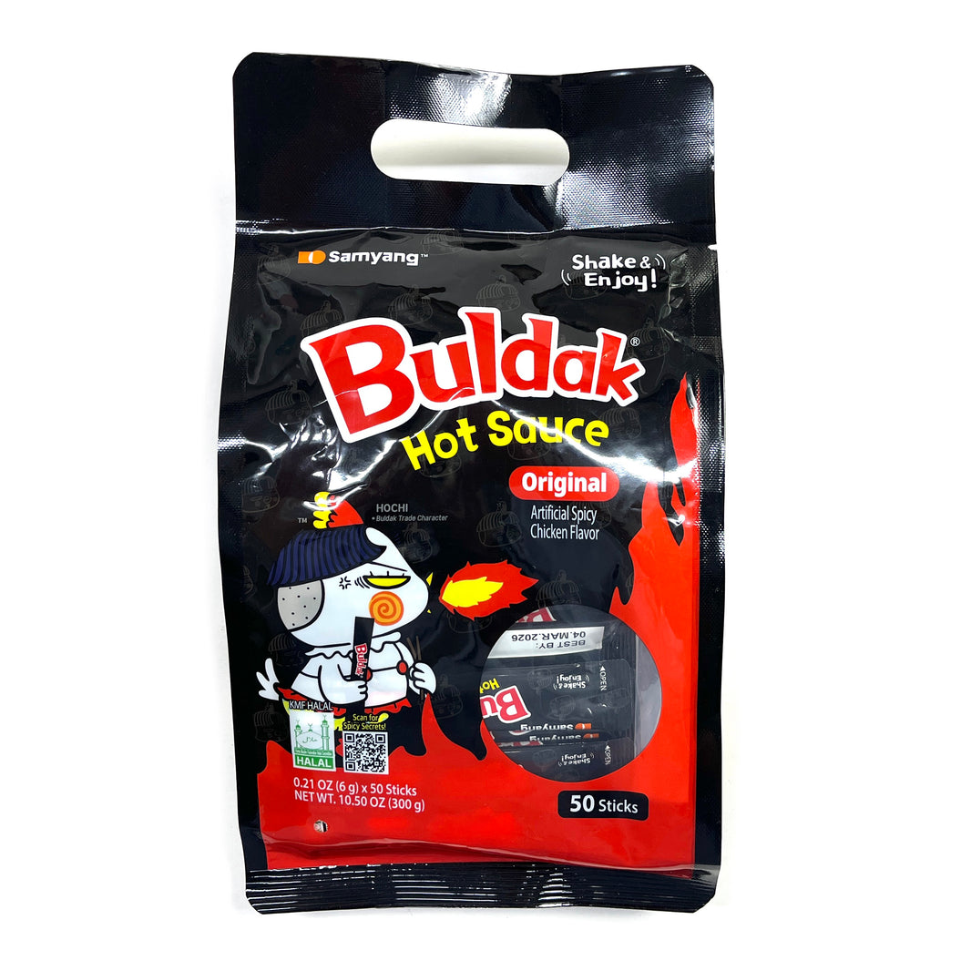 [Samyang] Buldak Hot Sauce Original Sticks / 삼양 불닭 핫 소스 스틱형 (300g 6g x50 Sticks)