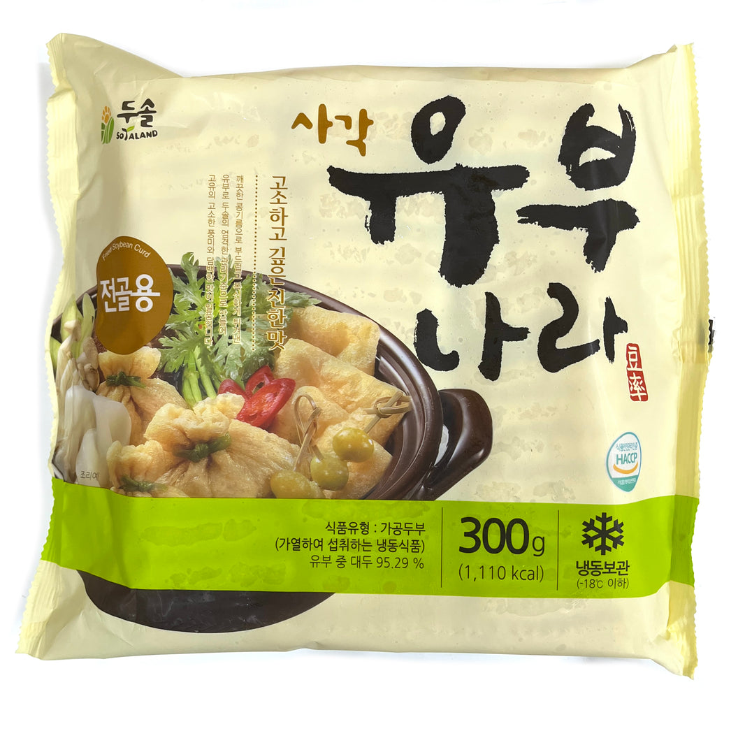 [Dusol] Fried Soybean Curd / 두솔 사각 유부나라 전골용 유부 (300g)