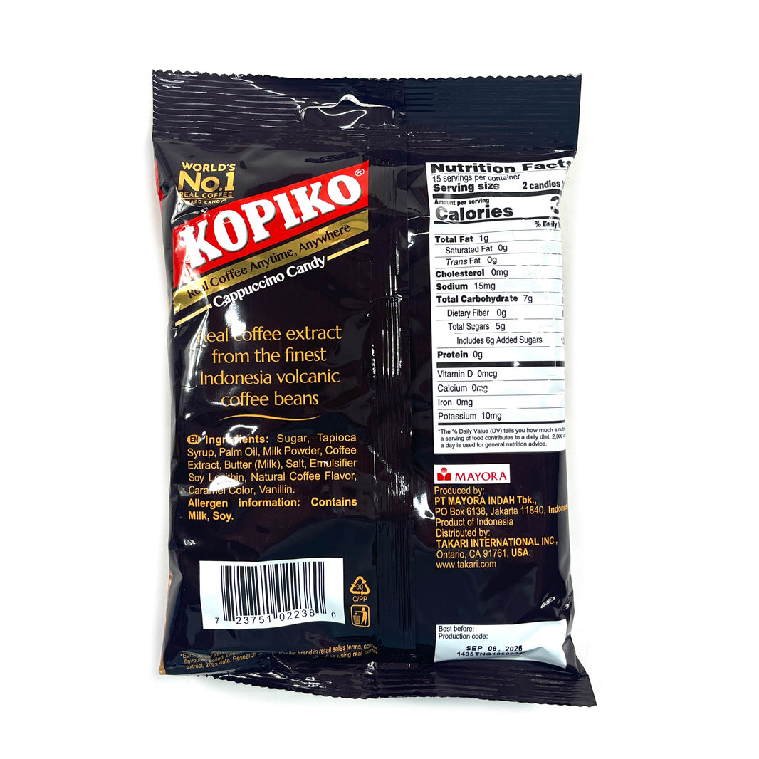 [Kopiko] Real Coffee Anytime, Anywhere Coffee Cappuccino Candy / 코피코 커피 카푸치노 캔디 (120g)