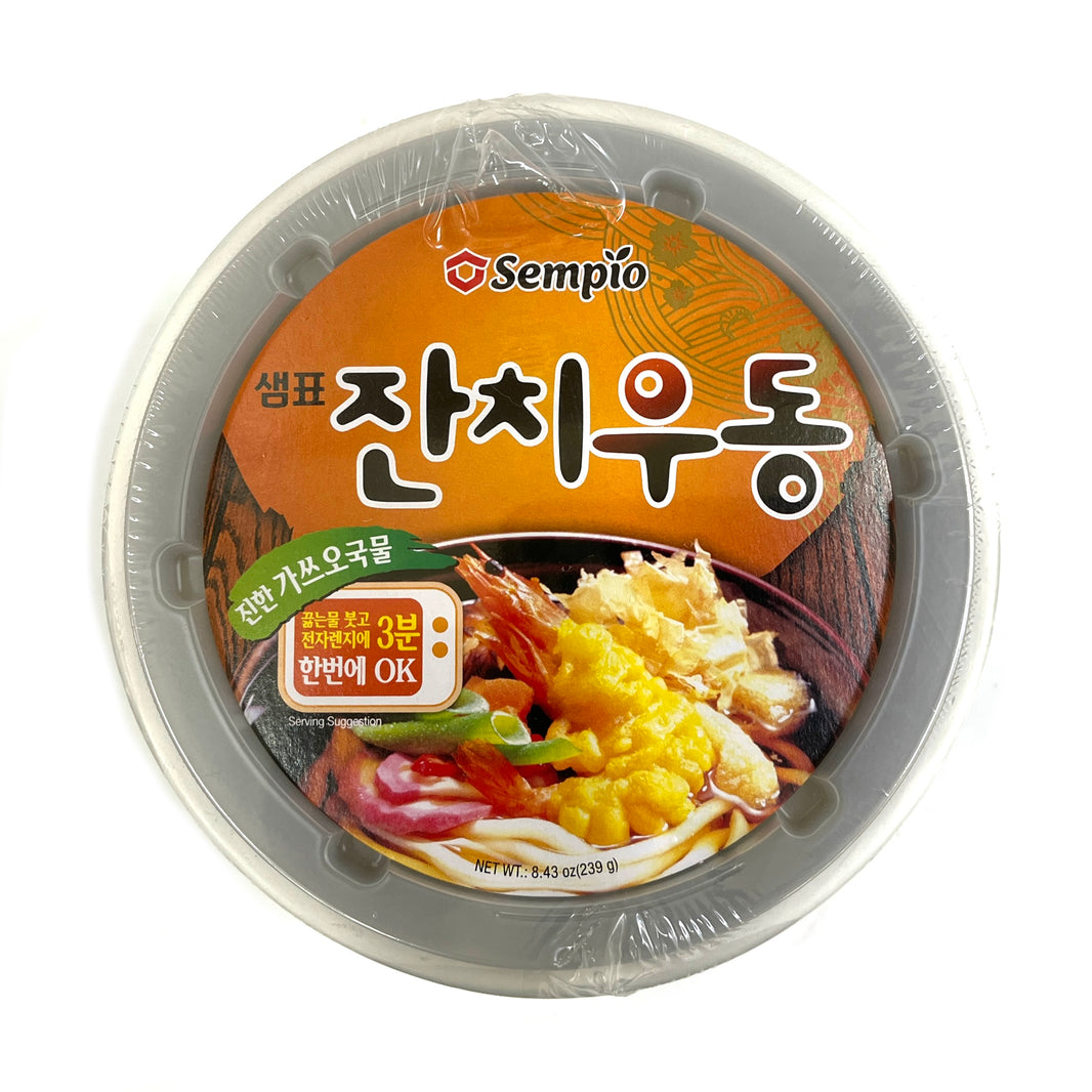 [Sempio] Katsuo Udon Noodle Soup Cuo / 샘표 잔치 우동 컵 (168g)