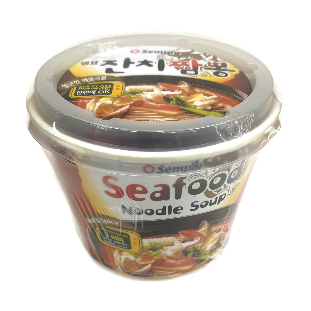 [Sempio] Vermicelli Seafood Noodle Soup Cup / 샘표 잔치 짬뽕 컵 (212g)