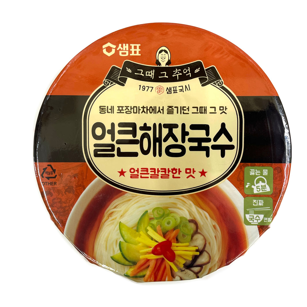 [Sempio] Janchi Noodle Soup Cuo / 샘표 얼큰 해장 국수 컵 얼큰칼칼한 맛(168g)