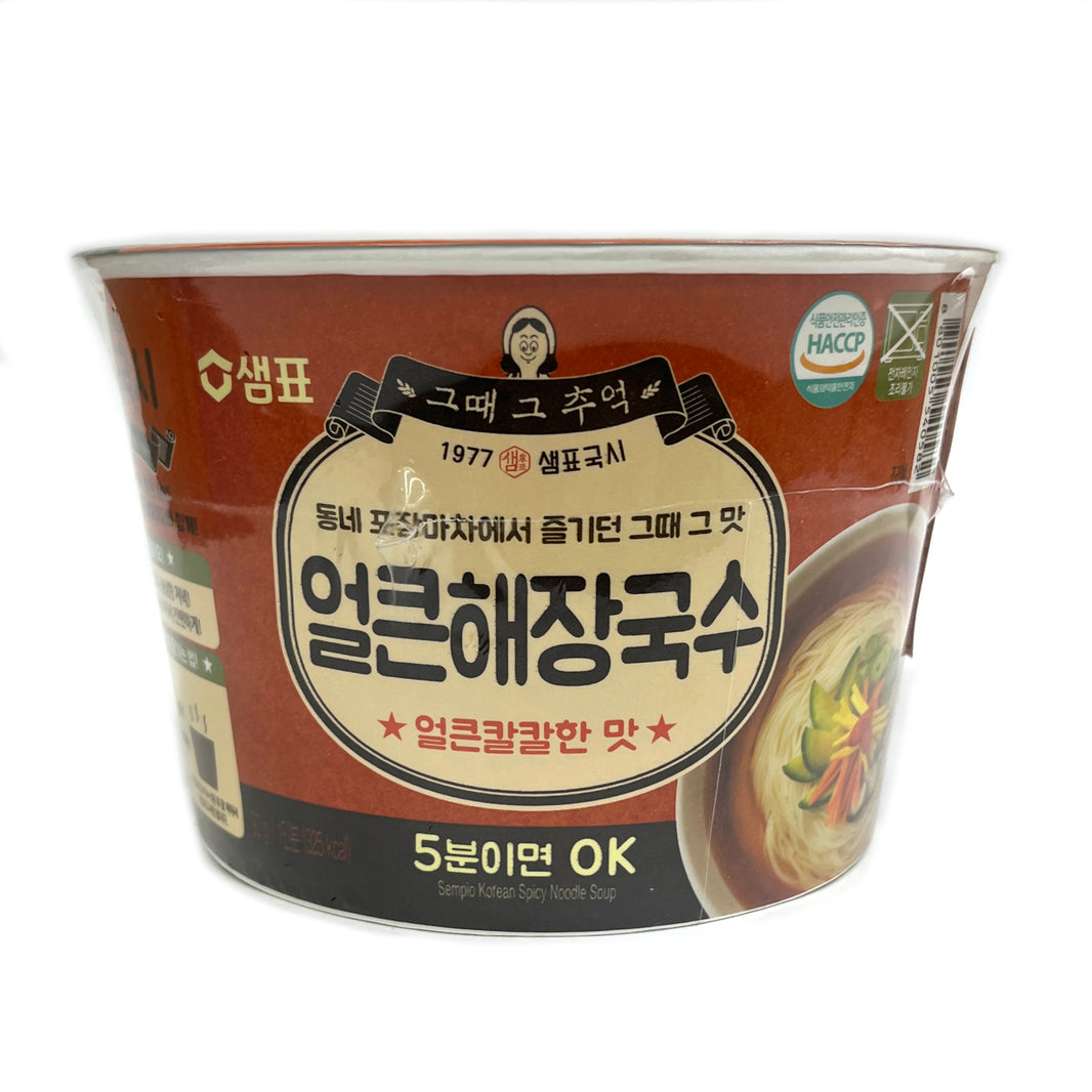 [Sempio] Janchi Noodle Soup Cuo / 샘표 얼큰 해장 국수 컵 얼큰칼칼한 맛(168g)