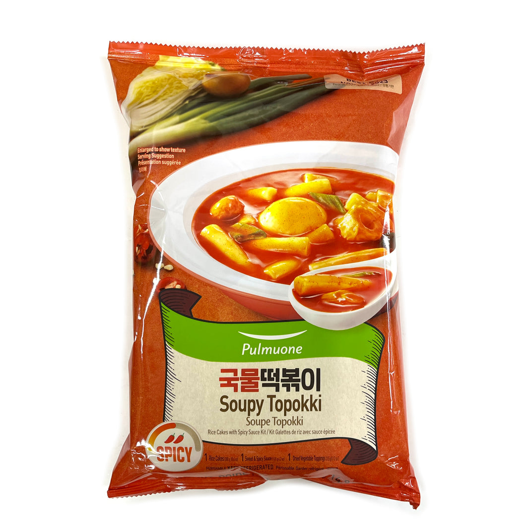 [Pulmuone] Tteokbokki w. Soup / 풀무원 생 가득 국물 떡볶이 (424g)