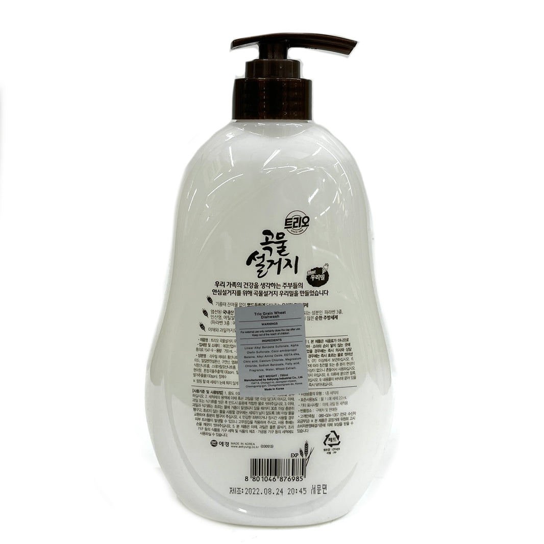 [Trio] Grain Wheat Dish-wash Detergent / 애경 트리오 곡물 설거지 세제 (750ml)