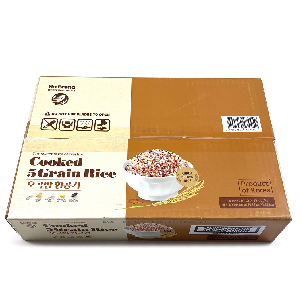 [NoBrand] Cooked 5 Grain Rice / 노브랜드 오곡밥 밥 한공기 (12pc box)