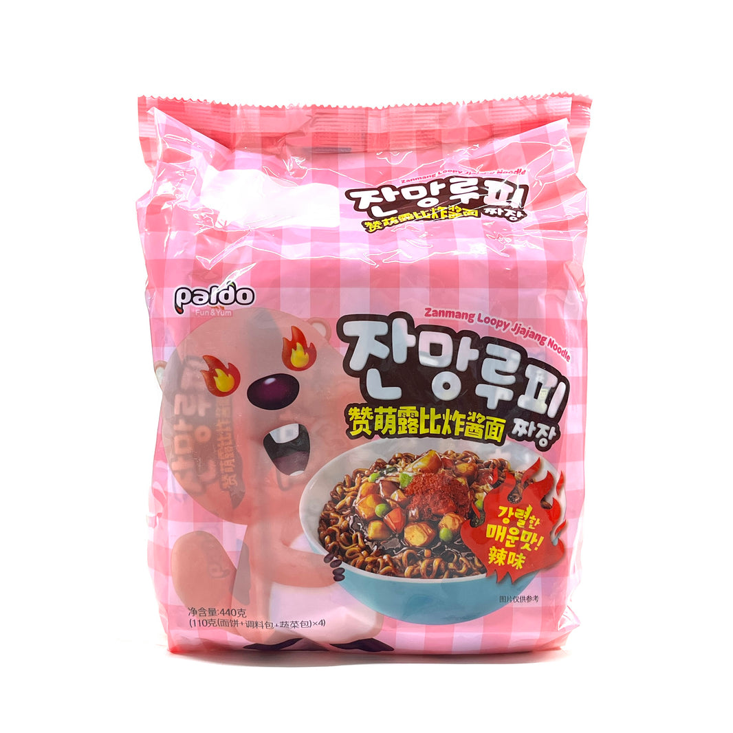 [Paldo] Zanmang Loopy Spicy Jjajang Noodle Ramen / 팔도 잔망 루피 짜장면 강렬한 매운맛 (4pks)