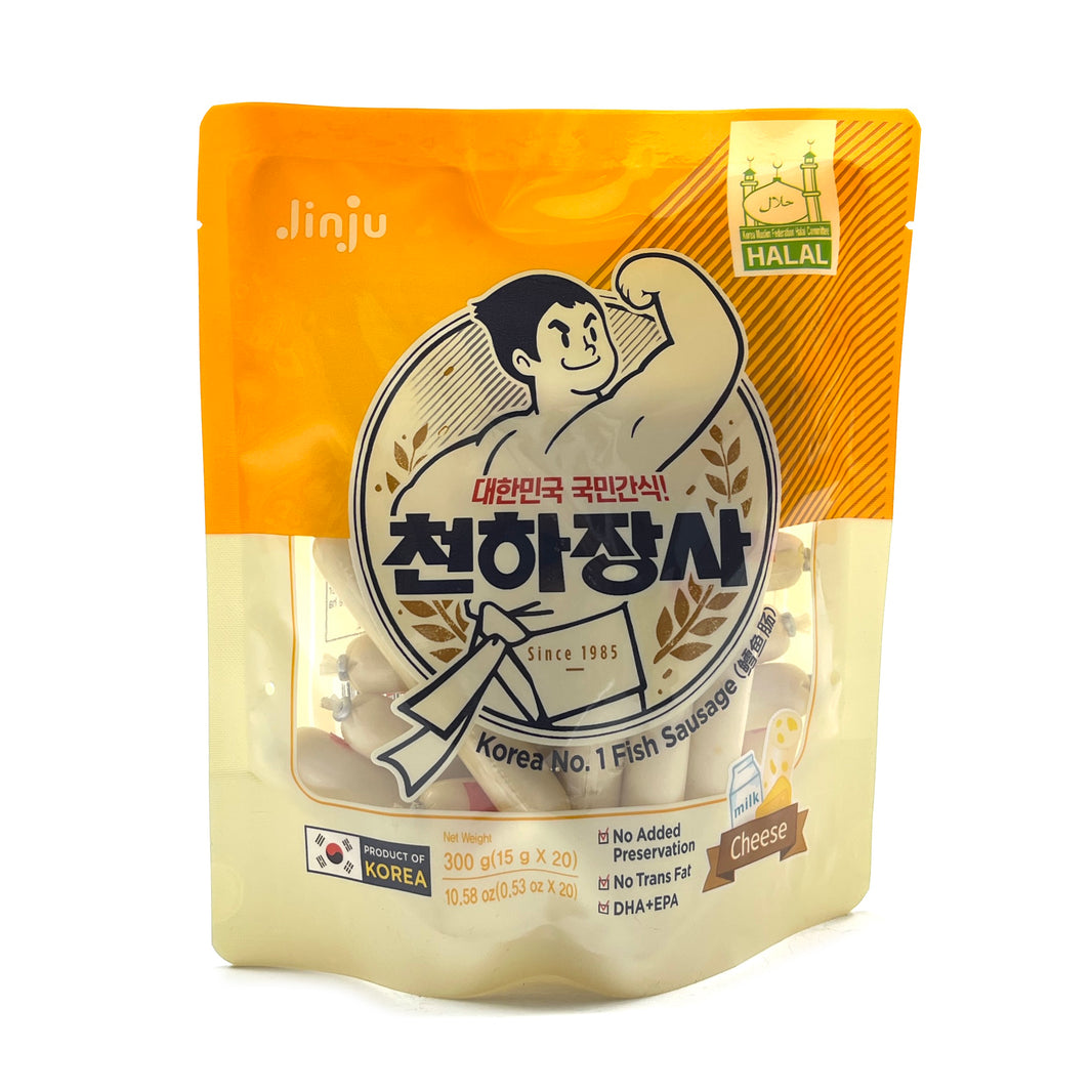 [Jinju] Chunhajangsa Quarㅅto Cheese Sausage Snack / 진주햄 천하장사 소세지 콰트로 치즈 (300g)