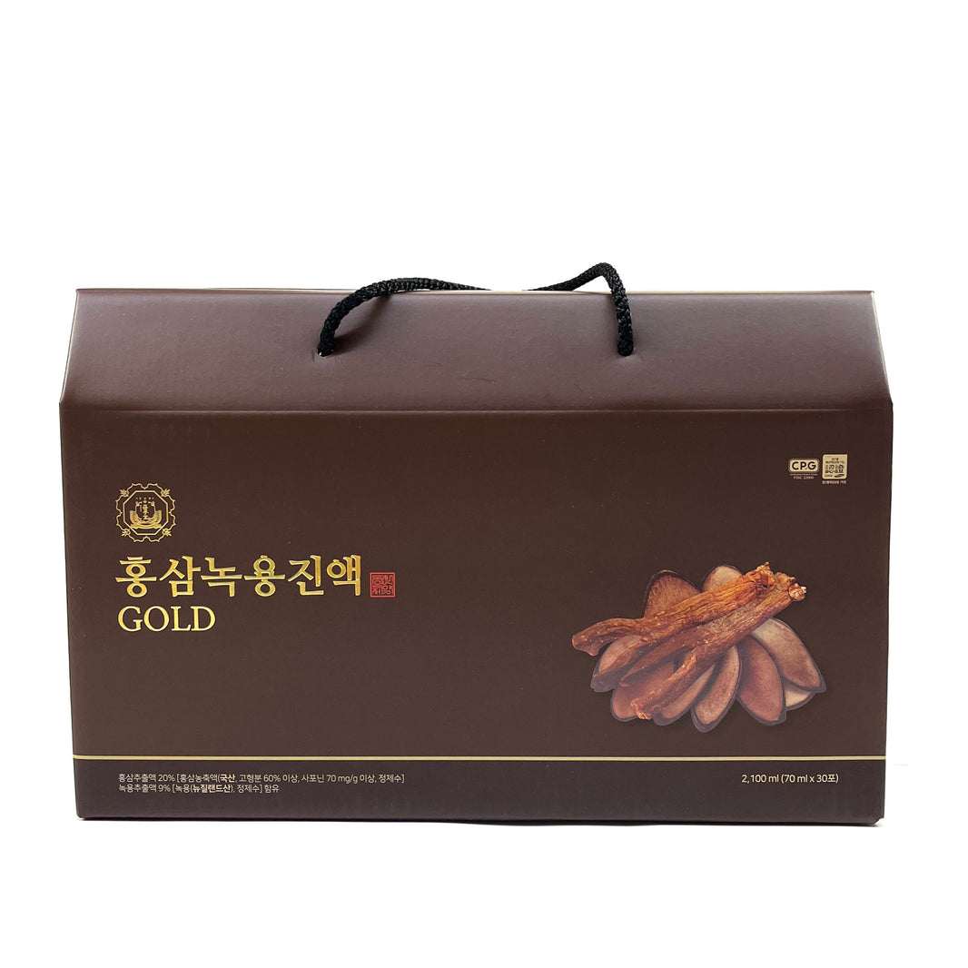 [Dongjin] Korean Red Ginseng Extract Gold / 동진제약 홍삼 녹용 진액 골드 (70ml x 30pks)