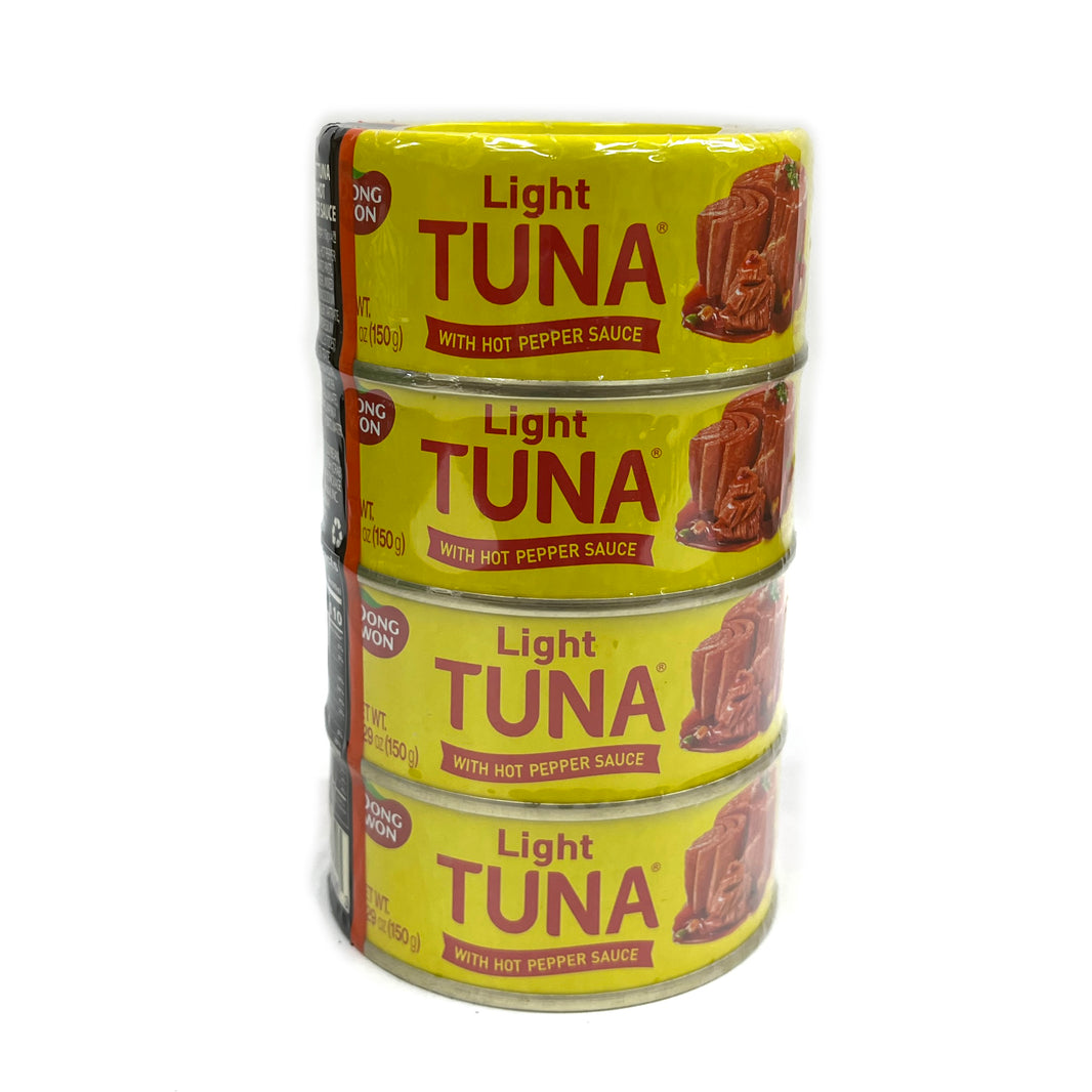 [DongWon] Light Tuna w. Hot Pepper Sauce / 동원 고추 참치 4개팩 (150g x 4pk)