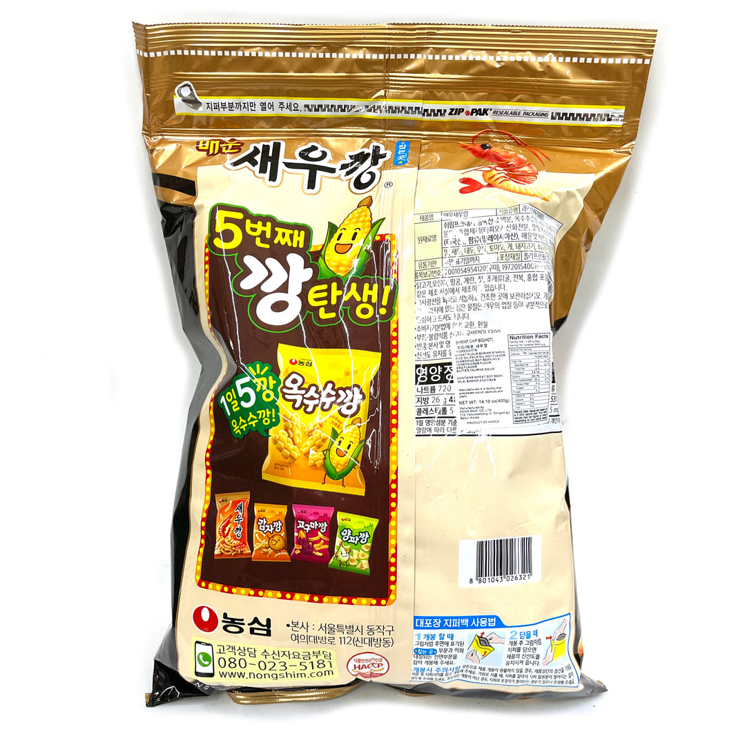 [Nongshim] Shrimp Crackers Spicy Flavor / 농심 새우깡 매운맛 (Big Size 400g)