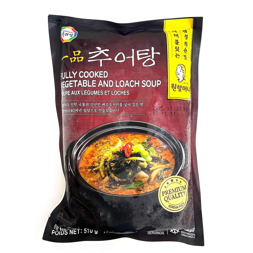 [Surasang] Fully Cooked Vegetable &Loach Soup / 수라상 원할머니 일품 추어탕 (510g)