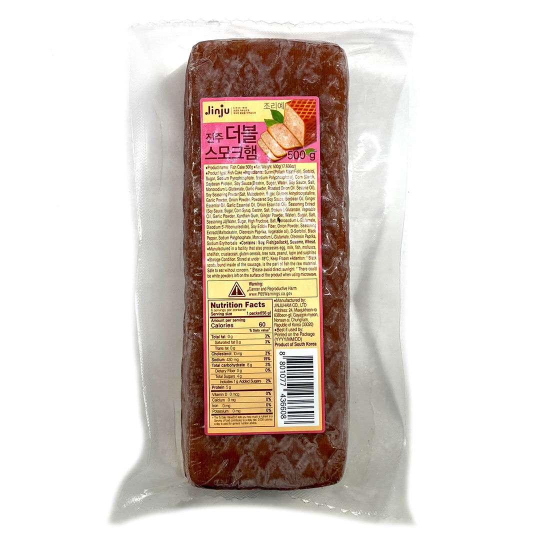 [Jinju] Double Smoked Fish Cake Ham  / 진주 알뜰 더블 스모크 햄 김밥용 (500g)