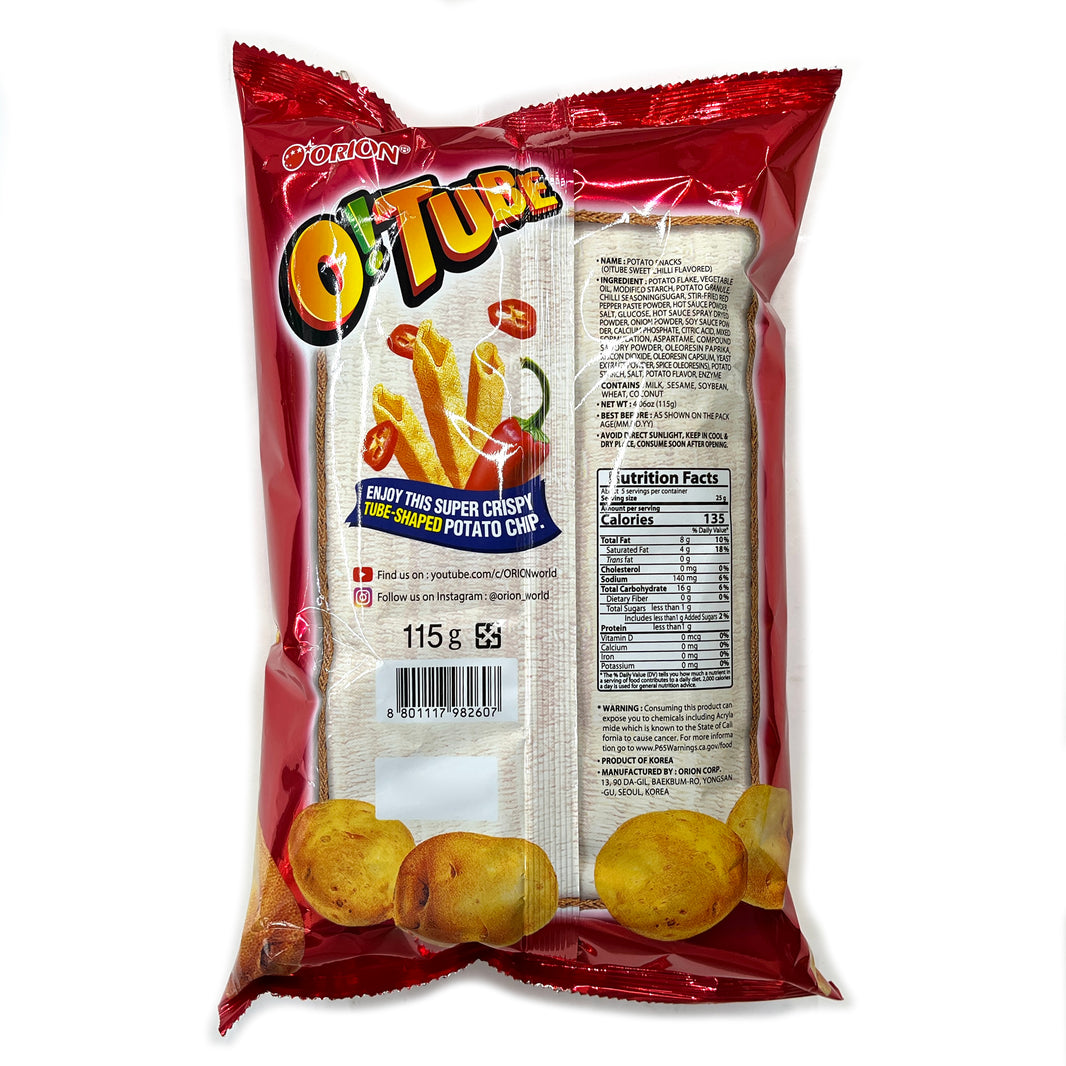 [Orion] O! Tube Sweet Chili / 오리온 오! 튜브 매콤달콤 (115g)