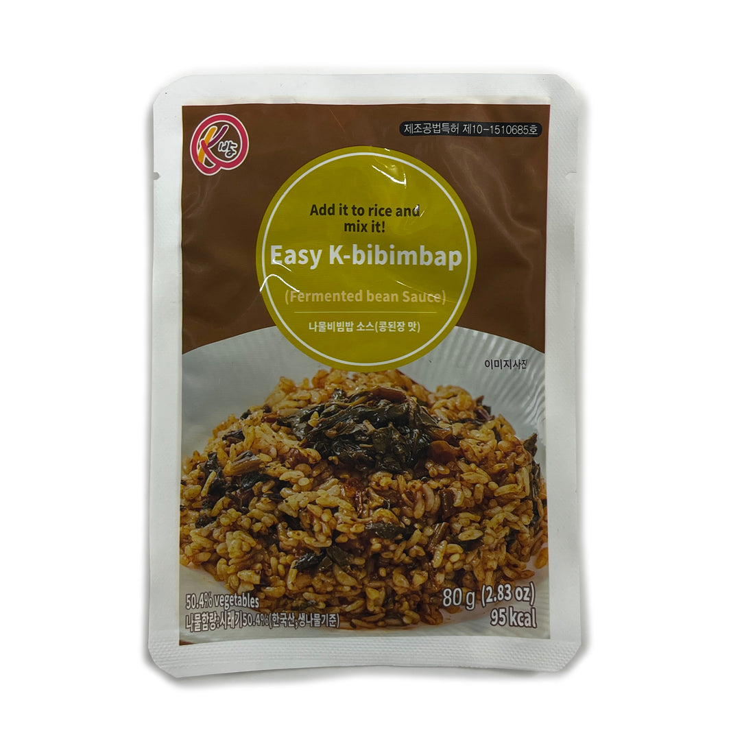 [K-bap] Easy K-bibimbap Korean Soybean Paste Flavor Sauce  /  K밥 이지 K 비빔밥 나물 비빔밥 소스 강된장맛 (80g x 3 packs)