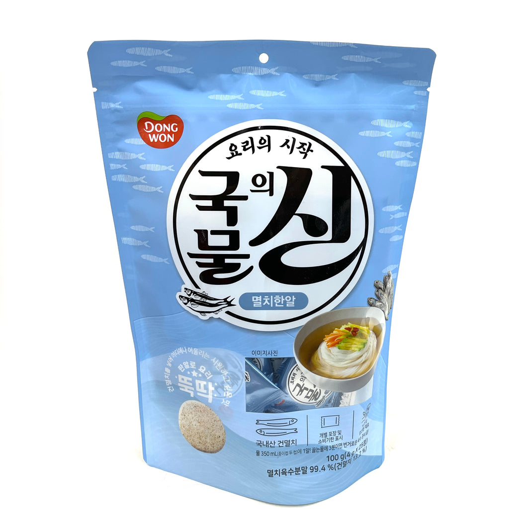 [Dongwon] Anchovy Broth Cubes Soup Stock / 동원 국물의 신 멸치 한알 (100g)