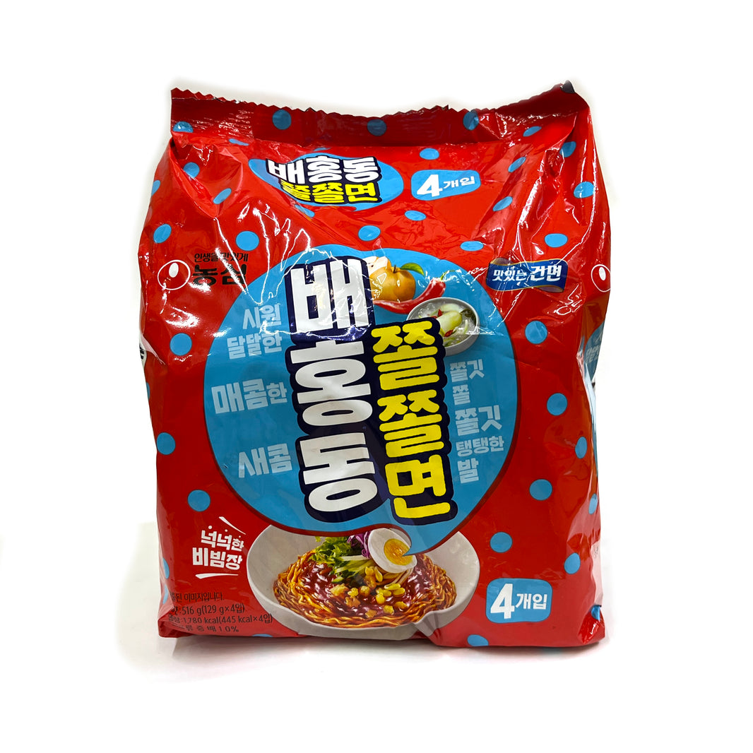 [Nongshim] Baehongdong Jjol Myun / 농심 배홍동 쫄쫄면 쫄면 (4pks)
