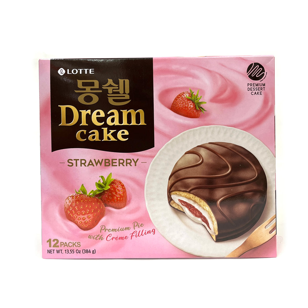 [Lotte] Moncher Dream Cake Strawberry / 롯데 몽쉘 드림 케이크 딸기 (384g)