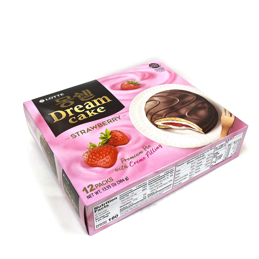 [Lotte] Moncher Dream Cake Strawberry / 롯데 몽쉘 드림 케이크 딸기 (384g)