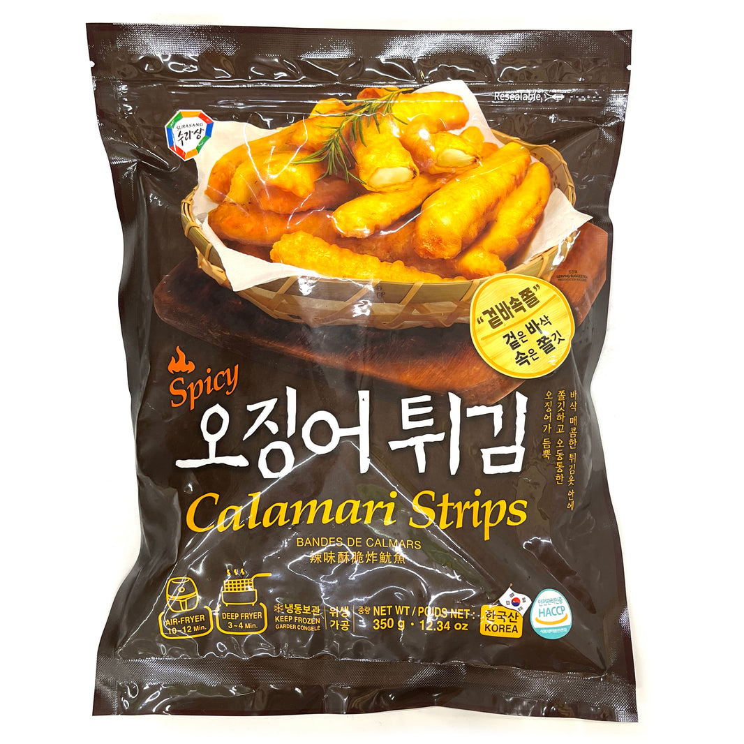 [Surasang] Spicy Calamari Strips Fried Squid / 수라상 매운 겉바속쫄 오징어 튀김 (350g)