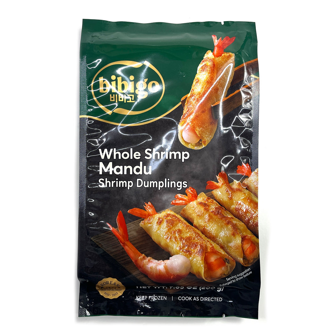 [CJ] Bibigo Whole Shrimp Mandu Shrimp Dumplings / 비비고 통새우 만두 냉동 만두 (200g)