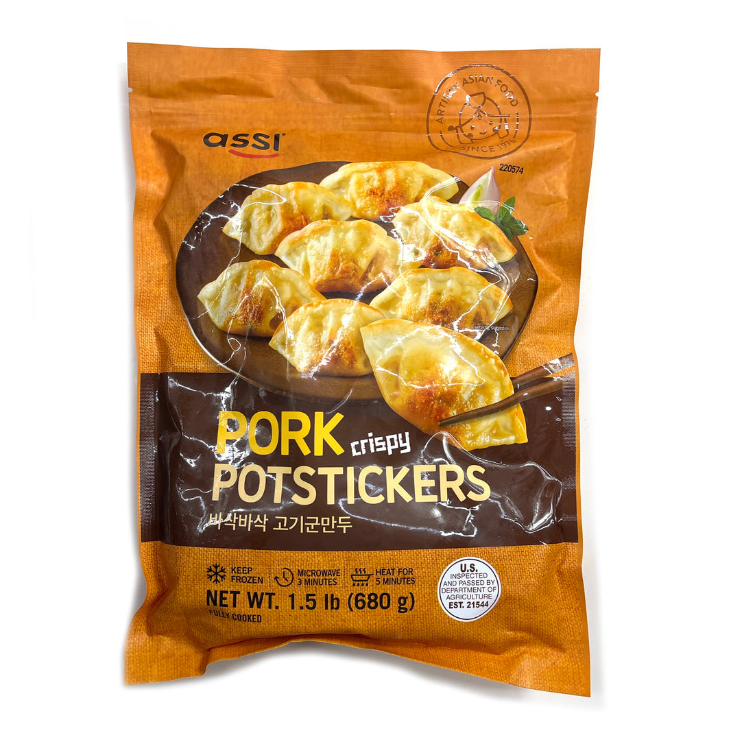 [Assi] Pork Crispy Potstickers Dumplings / 아씨 바삭바삭 고기 군만두 냉동 만두 (680g)