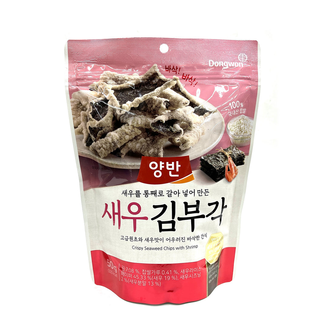 [Dongwon] Crispy Seaweed Chip w. Shrimp / 동원 양반 새우 김부각 칩 (50g)
