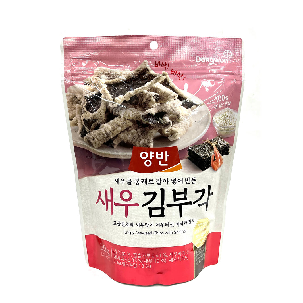 [Dongwon] Crispy Seaweed Chip w. Shrimp / 동원 양반 새우 김부각 칩 (50g)