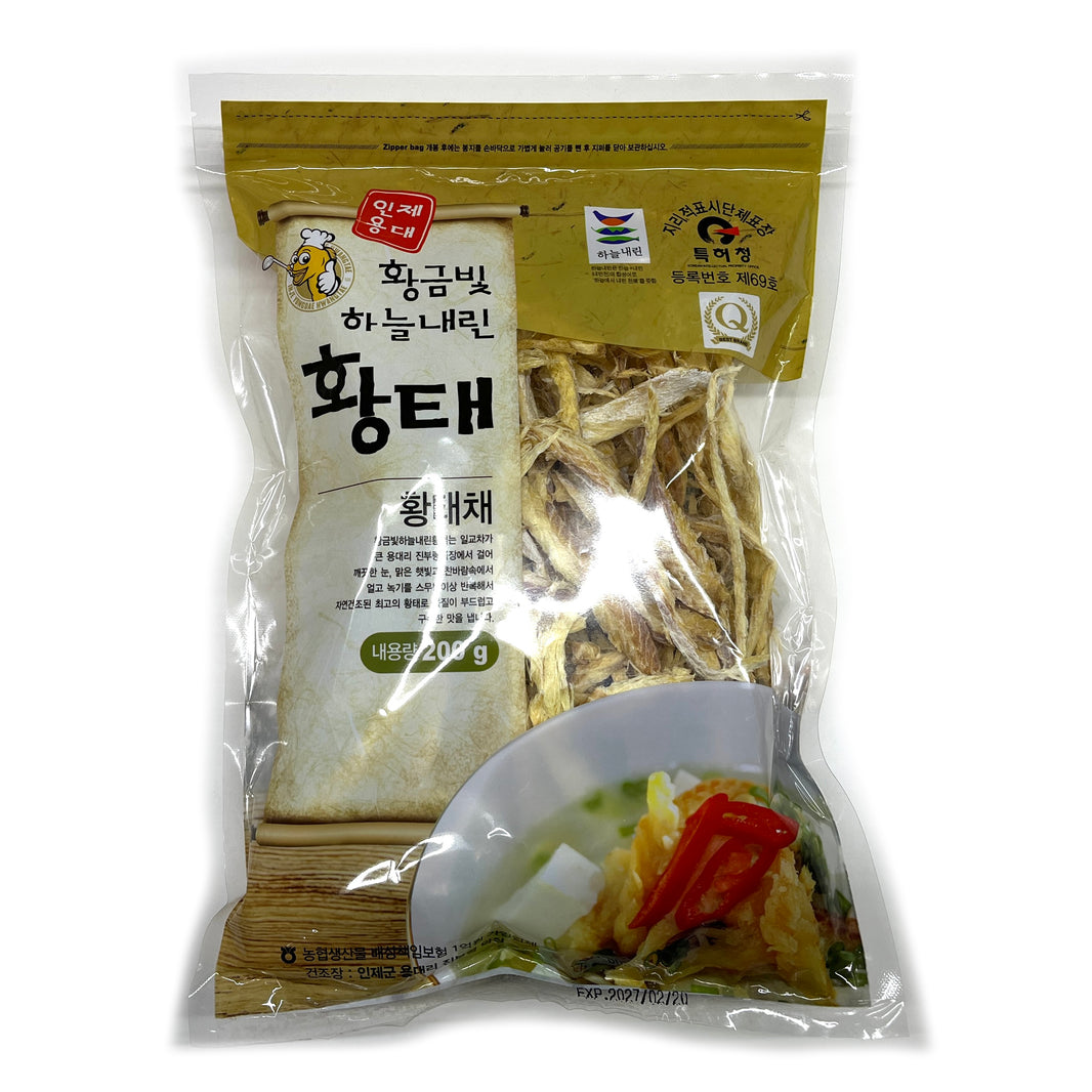 [NH] Dried Pollack Sliced / 인제용대 황금빛 하늘내린 황태채 (200g)