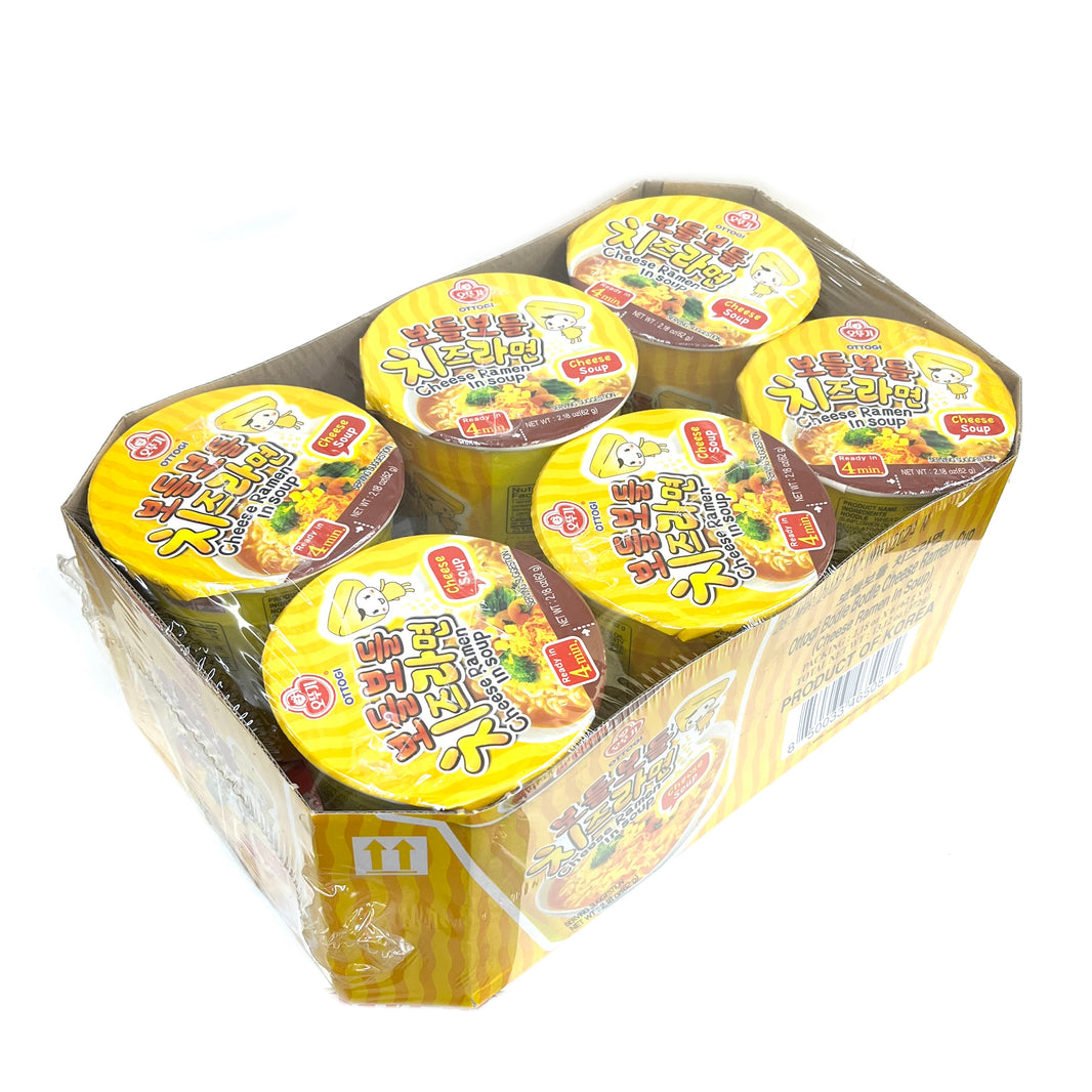 [Ottogi] Bodle Bodle Cheese Ramen Cup / 오뚜기 보들보들 치즈라면 컵 라면 작은컵(6pks)
