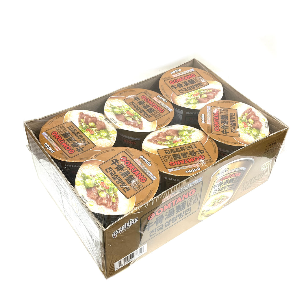 [Paldo] Gomtang Myun Cup / 팔도 진국 설렁탕면 컵 라면 작은컵 (6cups/Box)