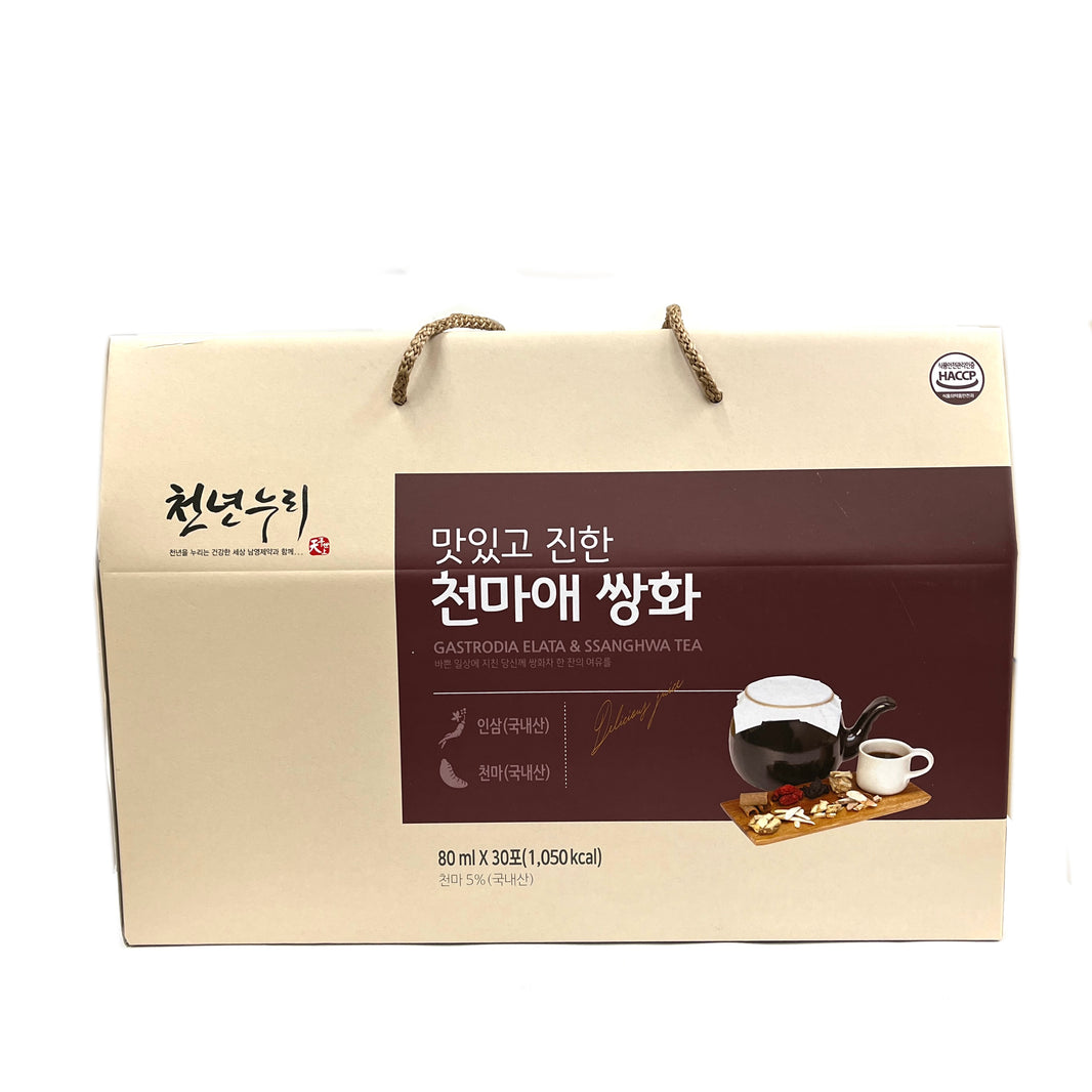 [Chunnyunnuri] Gastrodia Elata & Ssanghwa Tea / 천년누리 맛있고 진한 천마애 쌍화 (30pk/box)