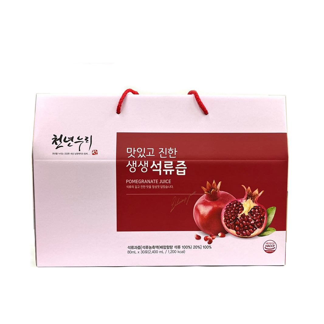 [Chunnyunnuri] Pomegranate Juice / 천년누리 맛있고 진한 생생 석류 즙 (30pk/box)