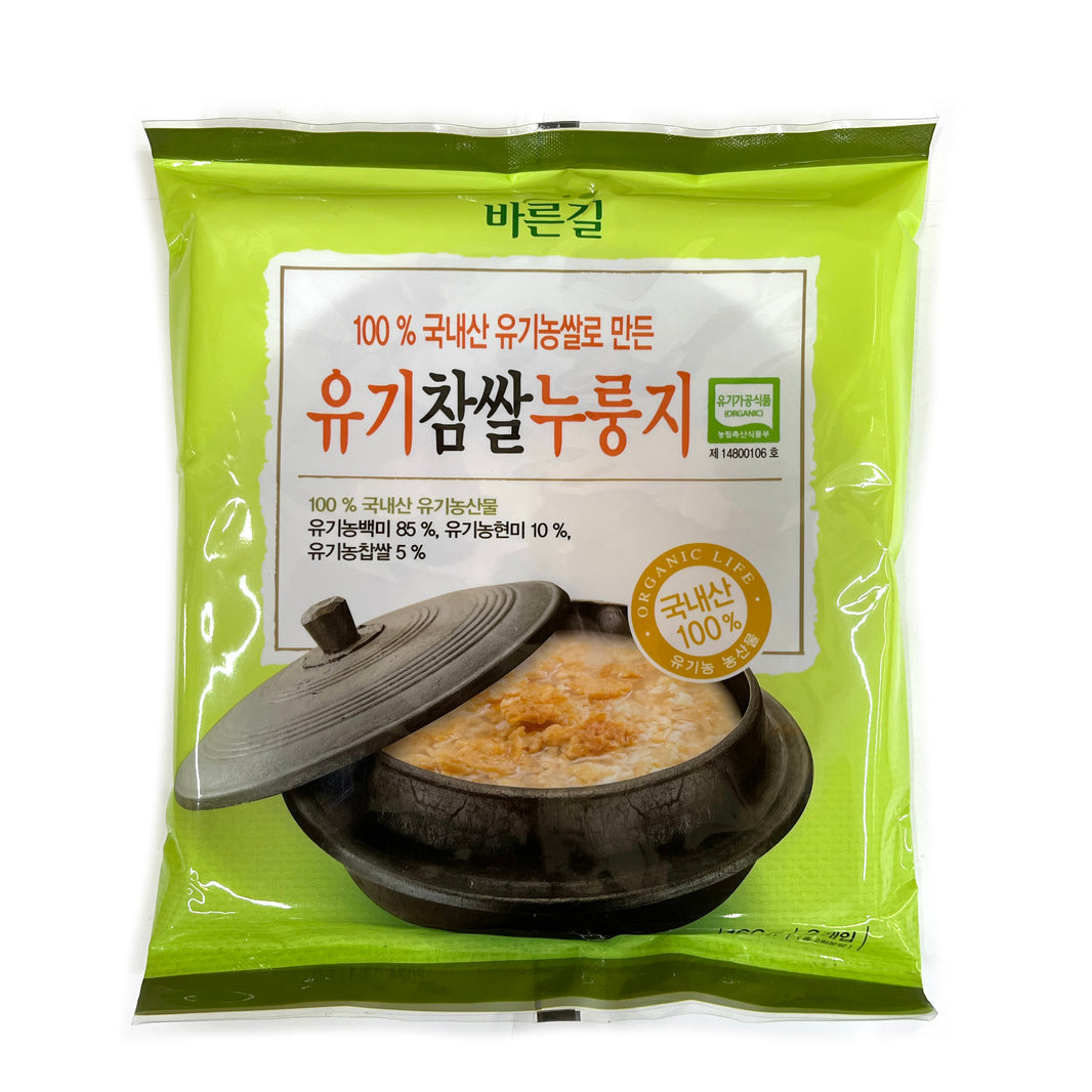 [Barungil] Organic Glutinous Scorched Rice / 바른길 유기 참쌀 누룽지  (160g)