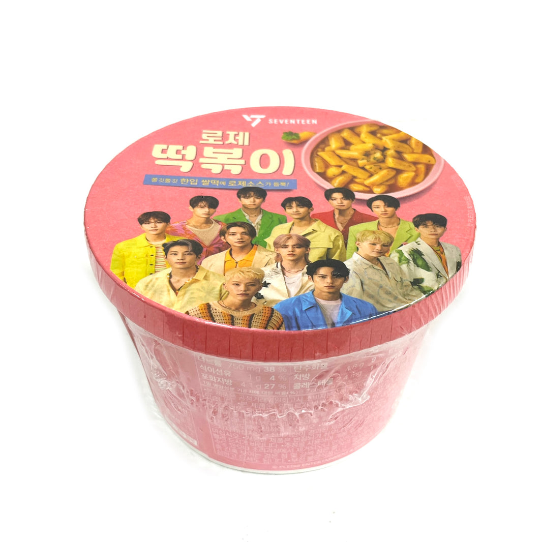 [Seventeen] Eatson Rosé Topokki / 세븐틴 잇츠온 로제 떡볶이 큰컵 (140g)