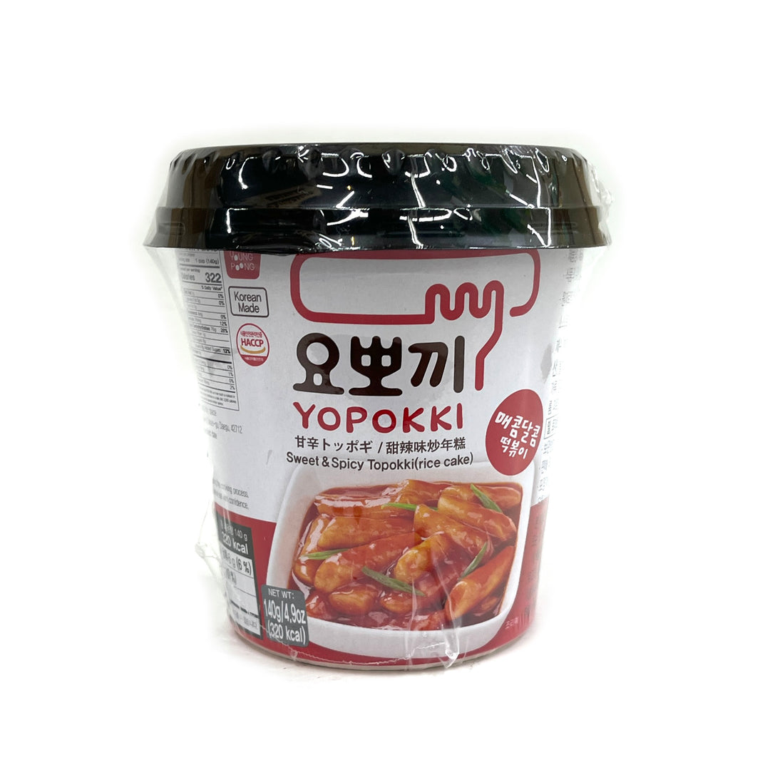 [Youngpoong] Yopokki Sweet & Spicy Topokki / 영풍 요뽀끼 매콤달콤 떡볶이 작은컵 (140g)