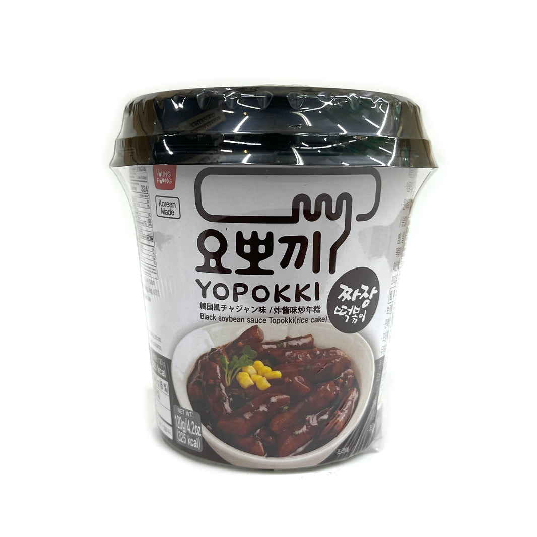 [Youngpoong] Yopokki Black Soybean Sauce Jjajang Topokki / 영풍 요뽀끼 짜장 떡볶이 작은컵 (120g)