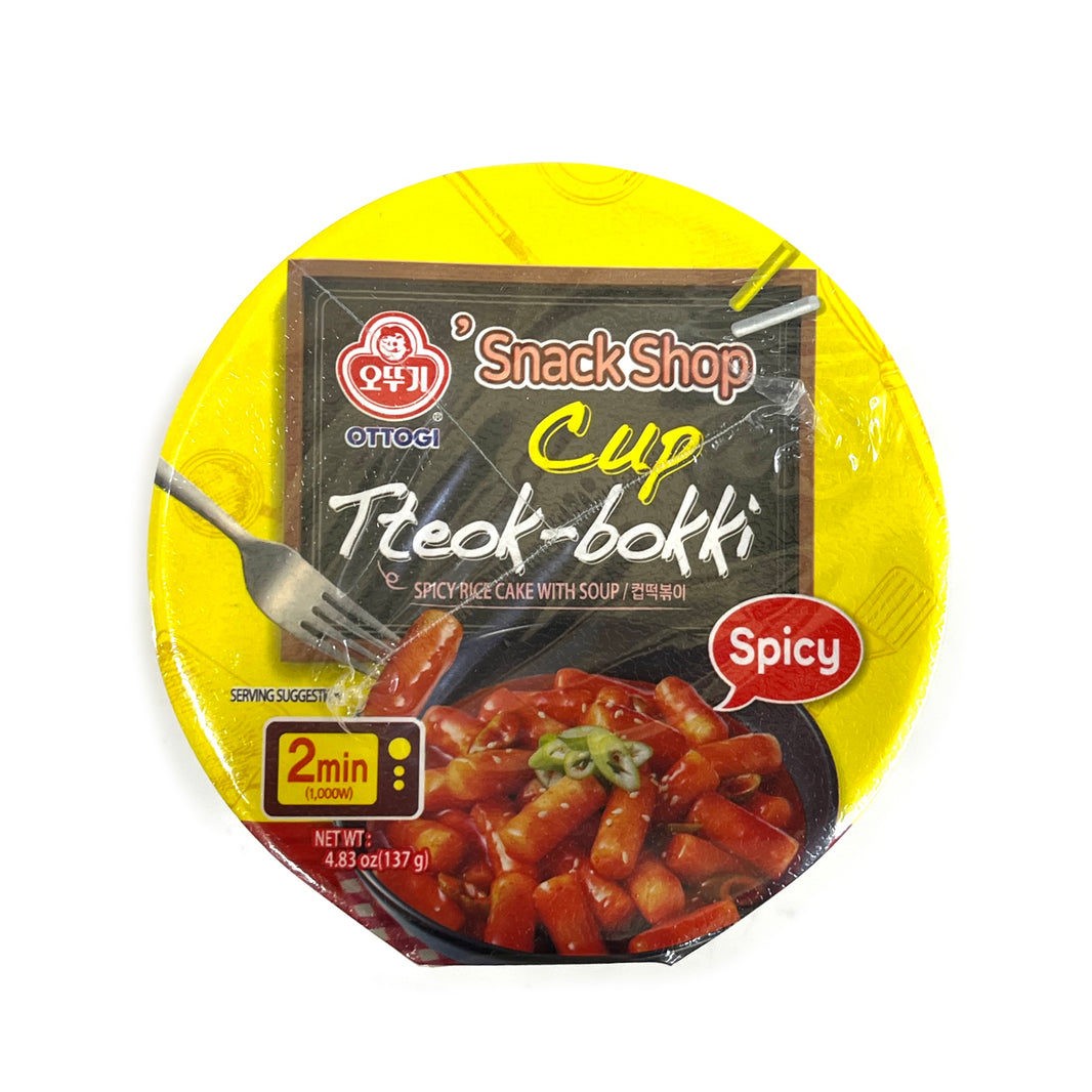 [Ottogi] Cup Tteok-bokki Spicy Topokki / 오뚜기 컵 떡볶이 매운맛 작은컵(137g)