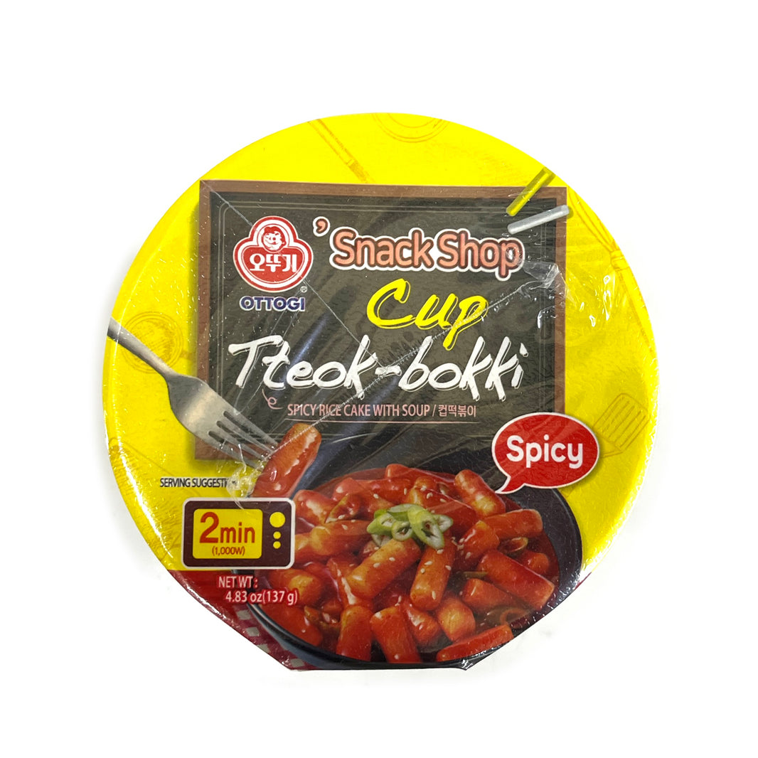 [Ottogi] Cup Tteok-bokki Spicy Topokki / 오뚜기 컵 떡볶이 매운맛 작은컵 (137g)