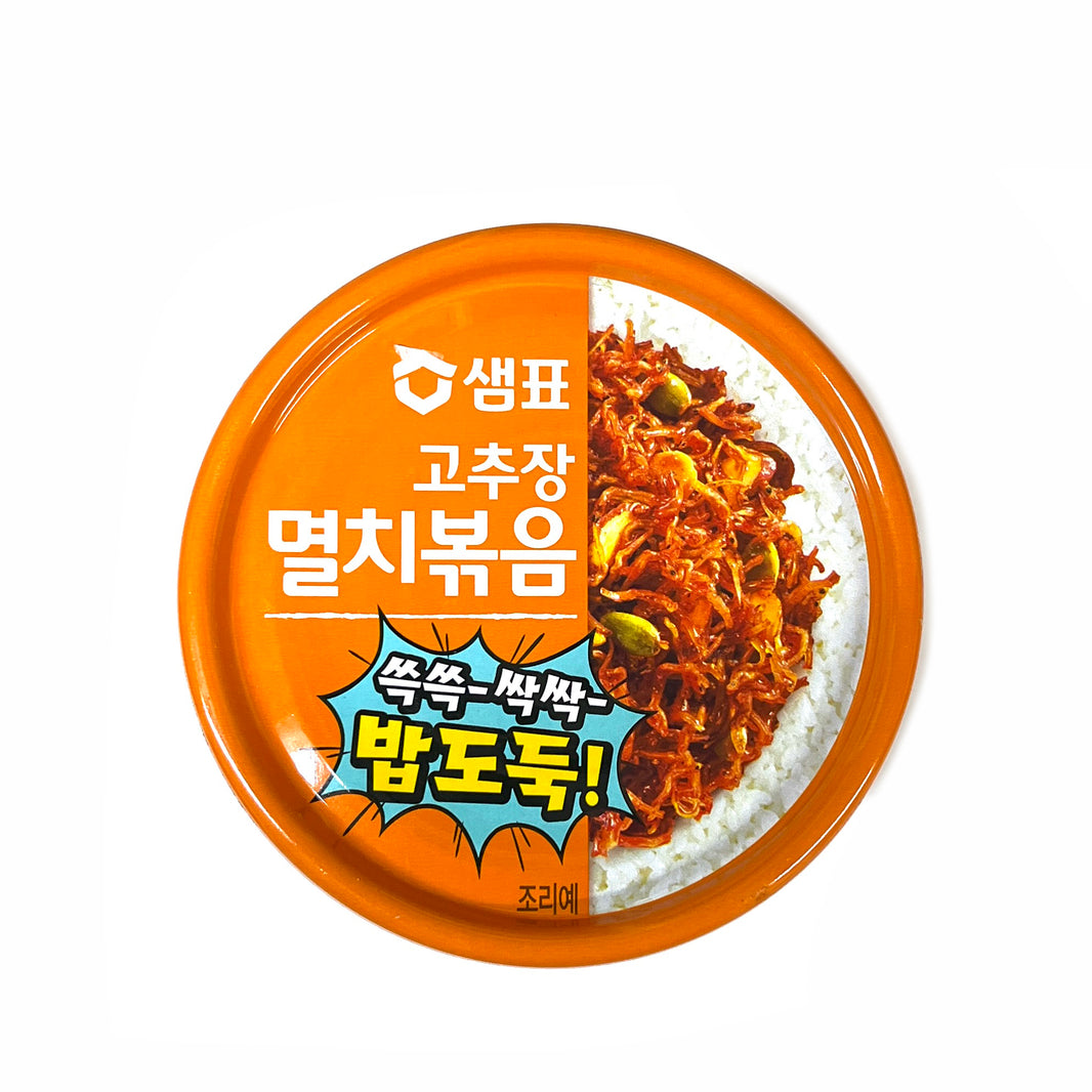 [Sempio] Braised Anchovies w. Hot Pepper Paste / 샘표 쓱쓱-싹싹- 밥도둑 고추장 멸치 볶음 (50g x3)