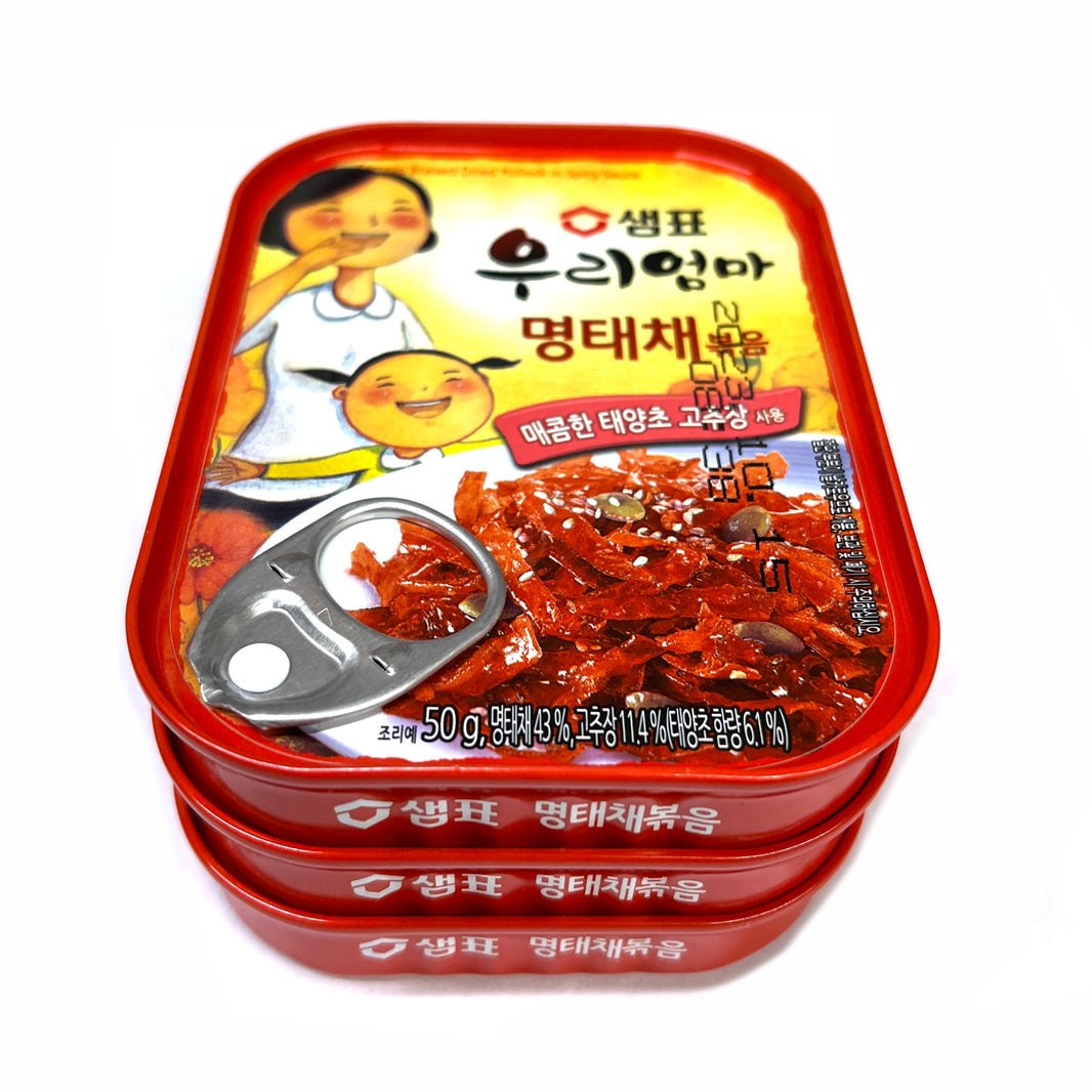 [Sempio] Braised Dried Pollack in Spicy Sauce / 샘표 우리엄마 명태채 볶음 (50g x3)