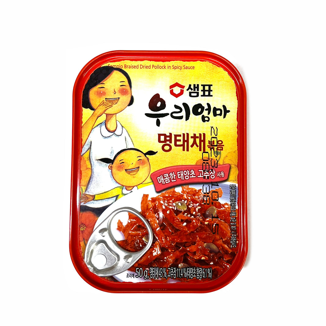 [Sempio] Braised Dried Pollack in Spicy Sauce / 샘표 우리엄마 명태채 볶음 (50g x3)
