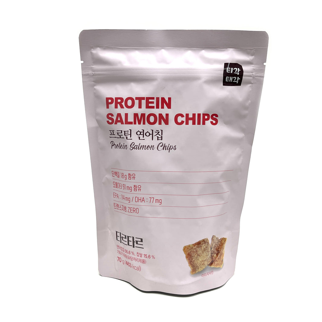 [Tigaktegak] Protein Salmon Chips Tartar / 티각태각 프로틴 연어칩 타르타르맛(70g)