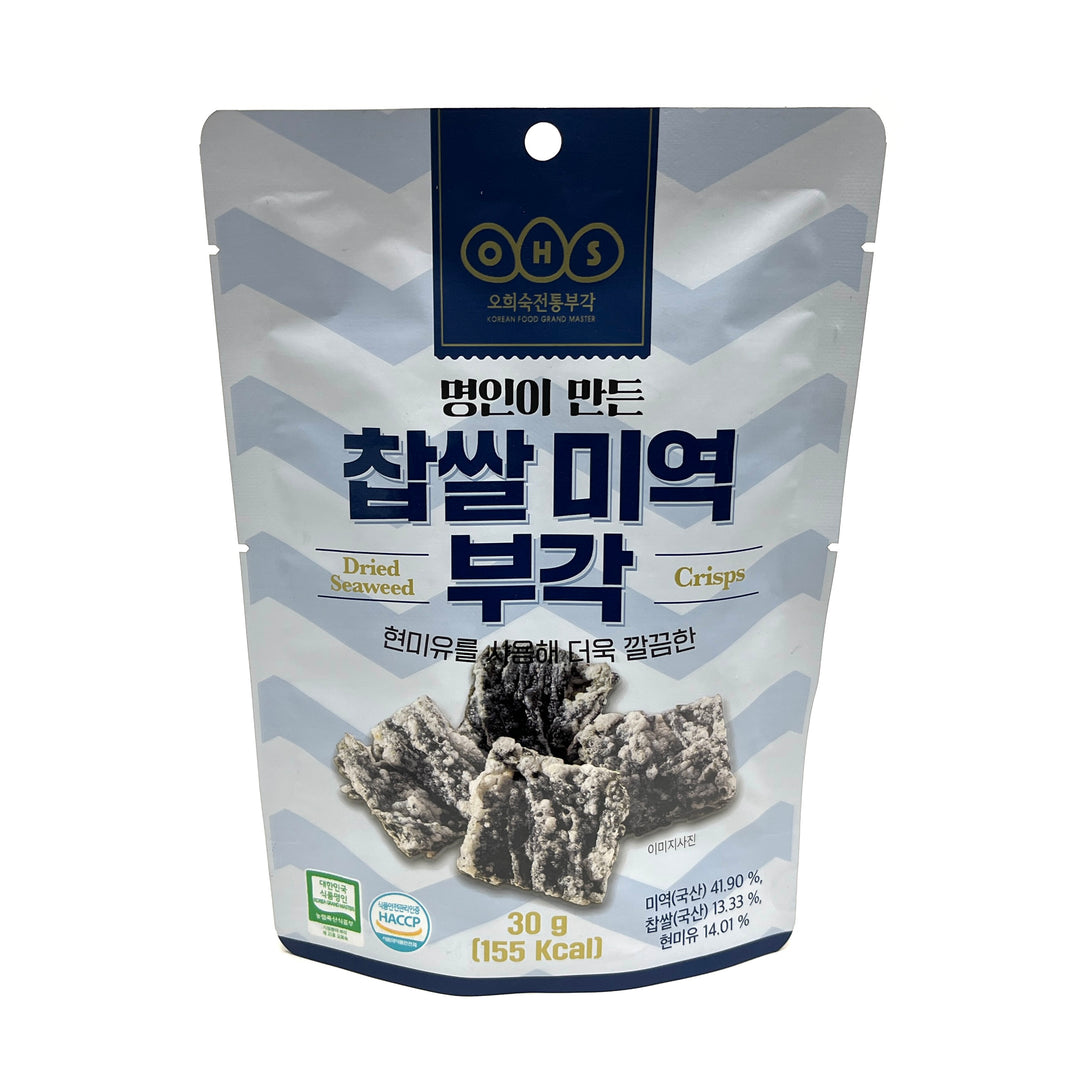 [OHS] Dried Seaweed Crisps / 오희숙 전통부각 바삭한 명인이 만든 찹쌀 미역 부각 (30g)