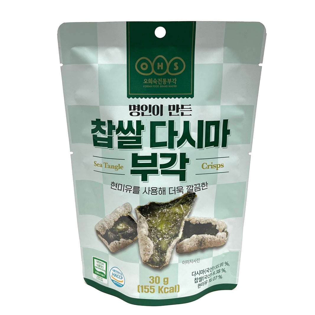 [OHS] Sea Tangle Crisps / 오희숙 전통부각 바삭한 명인이 만든 찹쌀 다시마 부각 (30g)
